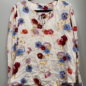 Lucky Brand Floral Blouse Size L